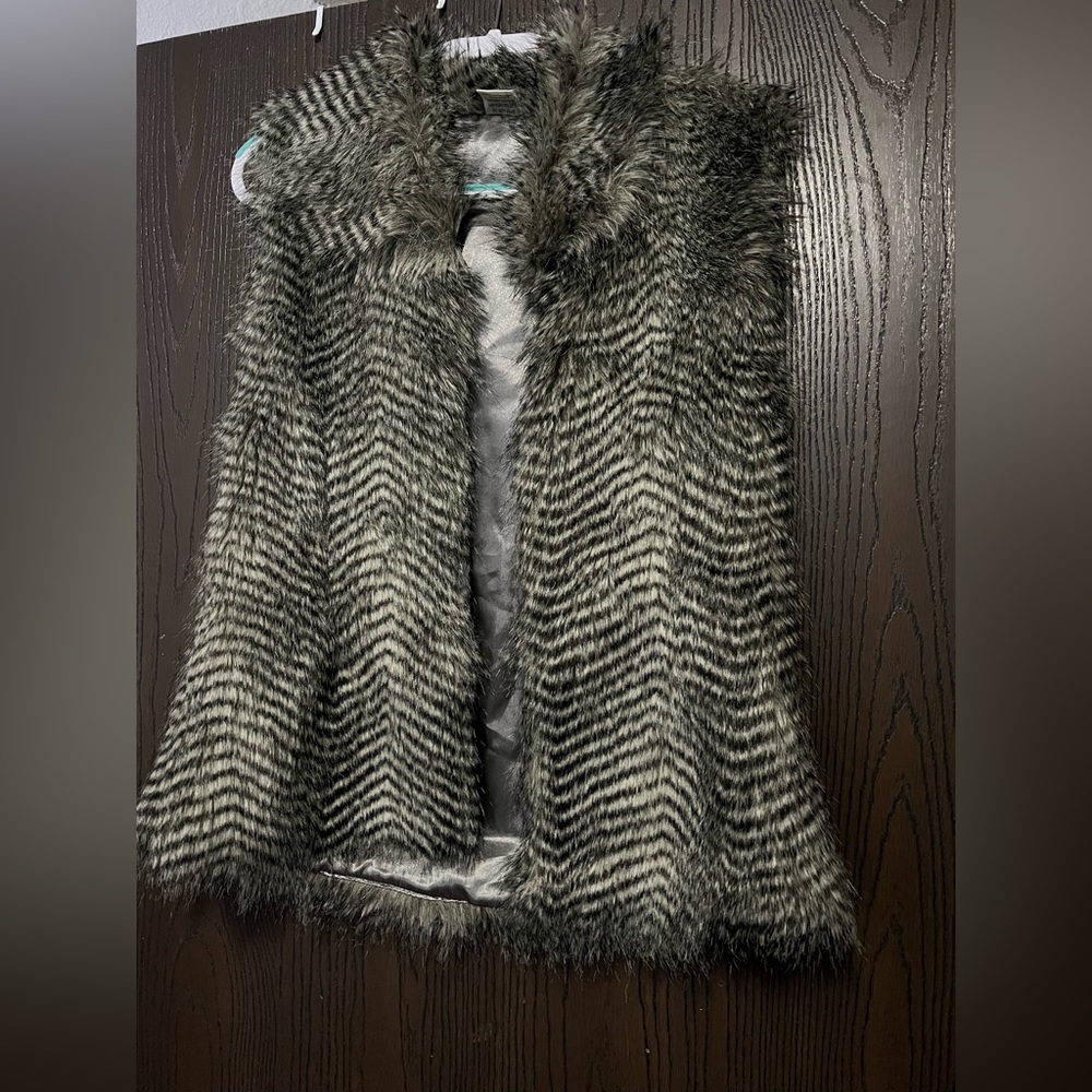 Faux fur vest